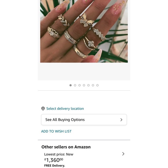 🦋 BUTTERFLY STACK RING * - Picture 2 of 3